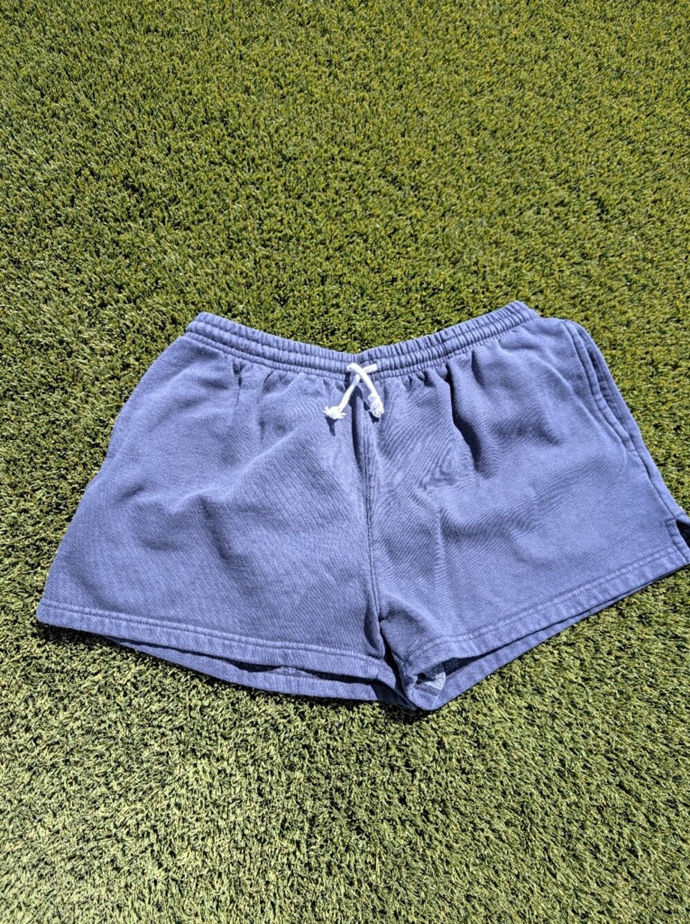 Brandy Mellvile Blue Drawstring Shorts Small Cotton